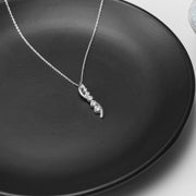 Silver Necklace and Rhodium Plated